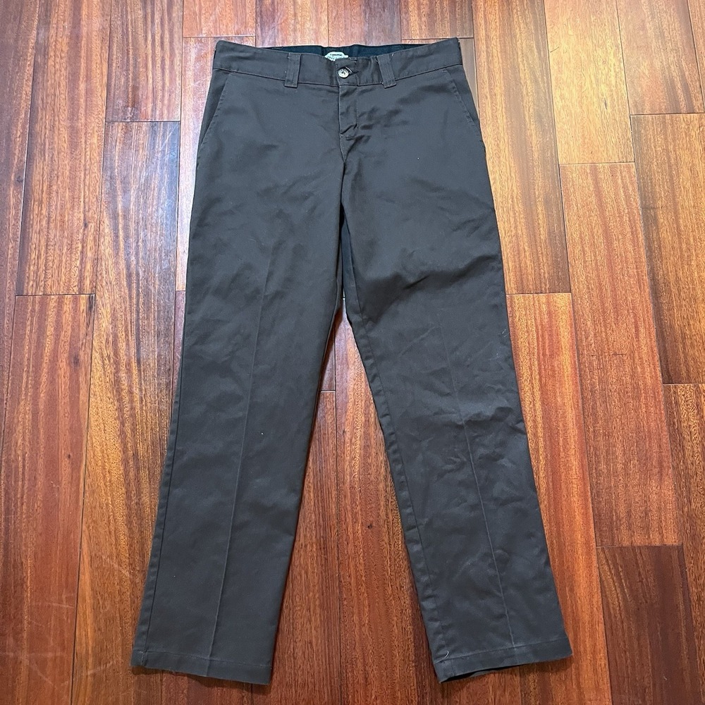 Dickies Pants Mens 32x29 Burgundy Brown Skateboarding Flex Casual Preppy